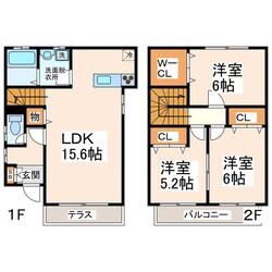 クルール渡鹿Ⅱの物件間取画像